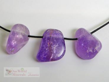 Amethyst gebohrt